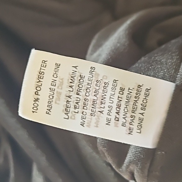 NWT Prima blue Black Silver Sparkle Sequined Peplom Vneck Shirt Blouse Top XXL - Picture 7 of 10